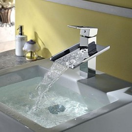 Zeitgenössisch - Wasserfall - Messing (Chrom)