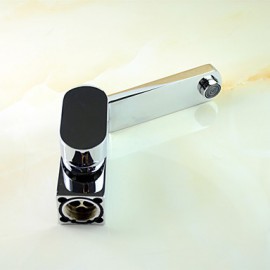Zeitgenössisch Becken Breite spary with Keramisches Ventil Einhand Ein Loch for Chrom, Waschbecken Wasserhahn