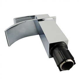 Zeitgenössisch Becken Wasserfall with Messingventil Einhand Ein Loch for Chrom, Badewannenarmaturen / Armatur für die Küche /