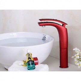 Art déco/Retro Mittellage Thermostatische with Messingventil Einhand Ein Loch for Nickel poliert, Waschbecken Wasserhahn