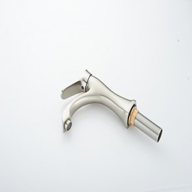 Zeitgenössisch Becken Thermostatische with Keramisches Ventil Einhand Ein Loch for Gebürsteter Nickel, Waschbecken Wasserhahn
