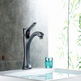 Zeitgenössisch Becken Thermostatische with Keramisches Ventil Einhand Ein Loch for Bronze mit Ölschliff, Waschbecken Wasserhahn