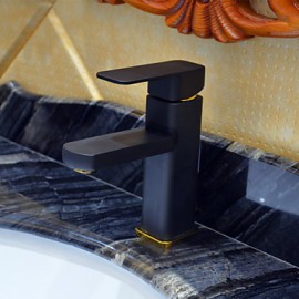 Art déco/Retro 3-Loch-Armatur Keramisches Ventil Einhand Ein Loch with Korrektur Artikel Waschbecken Wasserhahn
