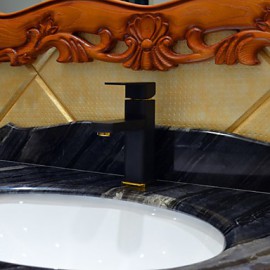 Art déco/Retro 3-Loch-Armatur Keramisches Ventil Einhand Ein Loch with Korrektur Artikel Waschbecken Wasserhahn