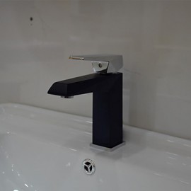 Art déco/Retro 3-Loch-Armatur Keramisches Ventil Einhand Ein Loch with Korrektur Artikel Waschbecken Wasserhahn