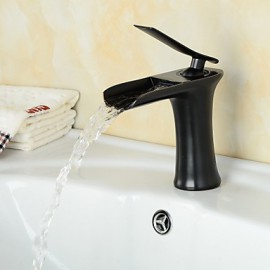 Zeitgenössisch - Wasserfall - Messing ( Bronze mit Ölschliff )