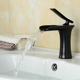 Zeitgenössisch - Wasserfall - Messing ( Bronze mit Ölschliff )