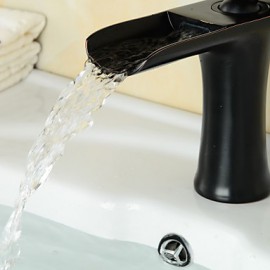 Zeitgenössisch - Wasserfall - Messing ( Bronze mit Ölschliff )