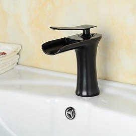 Zeitgenössisch - Wasserfall - Messing ( Bronze mit Ölschliff )