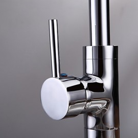 Zeitgenössisch Becken Keramisches Ventil Einhand Ein Loch with Chrom Waschbecken Wasserhahn
