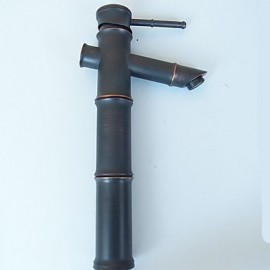 Traditionell Mittellage Einhand Ein Loch in Bronze mit Ölschliff Waschbecken Wasserhahn
