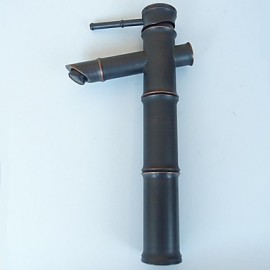 Traditionell Mittellage Einhand Ein Loch in Bronze mit Ölschliff Waschbecken Wasserhahn