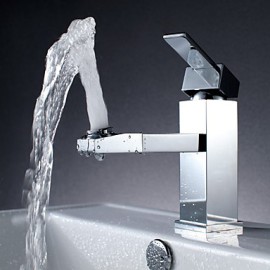 Mittellage Einhand Ein Loch in Chrom Waschbecken Wasserhahn