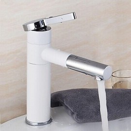 Zeitgenössisch Mittellage Keramisches Ventil Einhand Ein Loch with Korrektur Artikel Waschbecken Wasserhahn