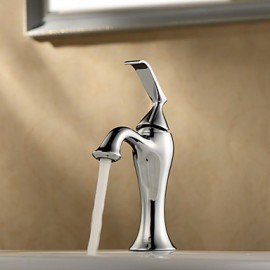 Badarmaturen, Moderne with Chrom Ein Griff Ein Loch, Feature for Mittelset