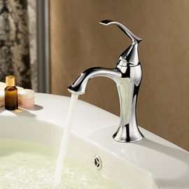 Badarmaturen, Moderne with Chrom Ein Griff Ein Loch, Feature for Mittelset