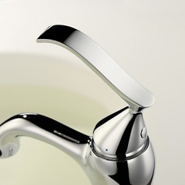 Badarmaturen, Moderne with Chrom Ein Griff Ein Loch, Feature for Mittelset