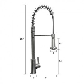 Zeitgenössisch Pull-out / Pull-down / Standard Spout Becken Mit ausziehbarer Brause / drehbarer / Vorspülung with Keramisches Ventil