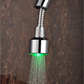 Zeitgenössisch Pull-out / Pull-down deckenmontiert LED with Keramisches Ventil Einhand Ein Loch for Chrom, Armatur für die Küche