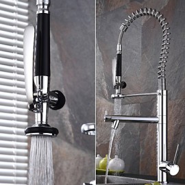 Zeitgenössisch Pull-out / Pull-down Becken Handdusche inklusive / Mit ausziehbarer Brause / drehbarer / Vorspülung with Keramisches