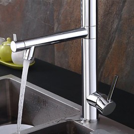 Zeitgenössisch / Art déco/Retro / Modern Pull-out / Pull-down / Standard Spout / Hoch / High-Arc Beckendrehbarer / Vorspülung / Mit