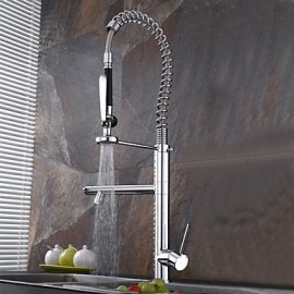 Zeitgenössisch / Art déco/Retro / Modern Pull-out / Pull-down / Standard Spout / Hoch / High-Arc Beckendrehbarer / Vorspülung / Mit