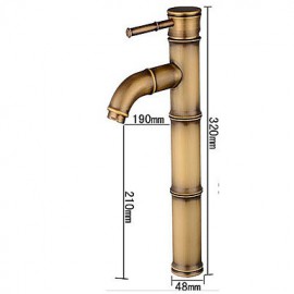 Zeitgenössisch / Art déco/Retro / Modern Standard Spout Mittellage Thermostatische / Vorspülung with Messingventil Einhand Ein Loch for