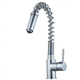 Zeitgenössisch / Modern Pull-out / Pull-down / Standard Spout Becken Regendusche / Breite spary / Mit ausziehbarer Brause / drehbarerwith