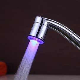 Zeitgenössisch Standard Spout deckenmontiert LED with Keramisches Ventil Einhand Ein Loch for Chrom, Armatur für die Küche