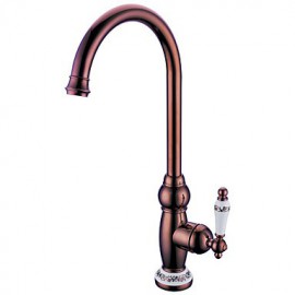 Antik Hoch / High-Arc Mittellage drehbarer with Keramisches Ventil Einhand Ein Loch for Ti-PVD, Armatur für die Küche