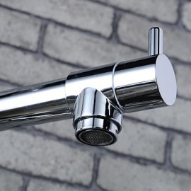 Zeitgenössisch Pull-out / Pull-down deckenmontiert Mit ausziehbarer Brause / Vorspülung with Keramisches Ventil Einhand Ein Loch for