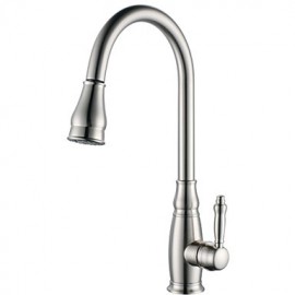 Antik Pull-out / Pull-down Mittellage Mit ausziehbarer Brause / drehbarer with Keramisches Ventil Einhand Ein Loch for Bronze mit