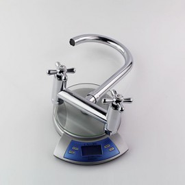 Wandmontage Zwei Griffe Zwei Löcher with Chrom Armatur für die Küche